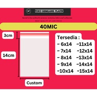 40MIC (THICK) OPP Bread Plastic Food Packaging Plastic/ Accessories Plastic/ 6x14/ 7x14/ 8x14/ 9x14/