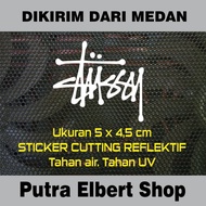 Stussy Reflective Motorcycle Vinyl Cutting Sticker