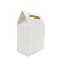 Foldable Paper Shopping Handle Pastel Gift Bag White Medium