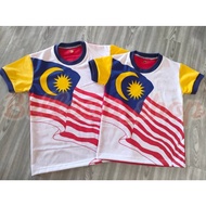 Baju T-shirt Merdeka Comfortable Breathable Casual T-shirt Minimalist Trendy Sports T-shirt Baju Mer