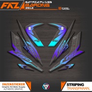 UV TRANSPARENT STRIPING SATRIA FU BARONG MTF IP04 OLD SATRIA F150 STICKER SATRIA F CBU STICKERBENING