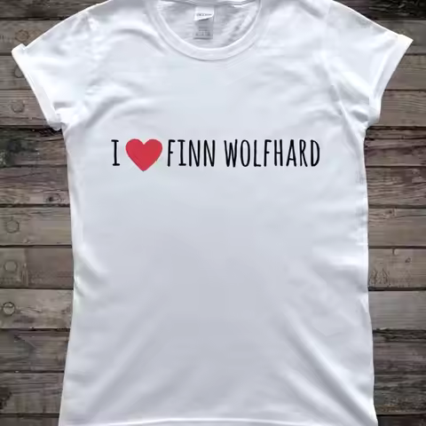 I Love Finn Wolfhard Funny Ladies T-Shirt