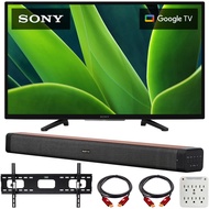 Sony KD32W830K 32-inch W830K HD LED HDR TV with Google TV 2022 Deco Home 60W 2.0 Channel Soundbar, 1