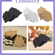 [Lzdhuiz2] 50Pcs Christmas Gift Tag Labels for Xmas DIY Decoration Wrapping