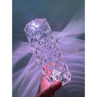 [LOCAL DELIVERY] RGB 16 colors Crystal Rose Table Lamp Bedroom Table Lamp Viral Lampu Meja