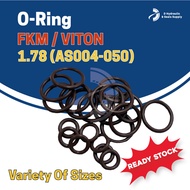 [AS004-030] FKM O Ring Inch Sizes O Ring Gasket Sealing VITON FKM O Ring Rubber AS (1.78 Thickness)