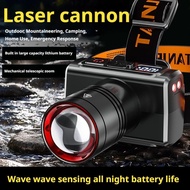 Powerful Led Headlamp Abs Headlight Led Head High Lumen Fishing Rechargeable Camping Led B1t1