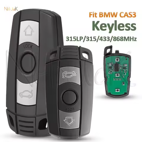 Smart Key fit BMW X5 X6 Z4 E60 E61 E70 E87 E90 3/5 Series CAS3 315LP/315/433/868MHz Proximity Keyles