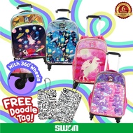 [2022 Latest] 🎁SWAN ORIGINAL XL/XXL  ROTATING 4 WHEELS DETACHABLE TROLLEY SCHOOL BAG