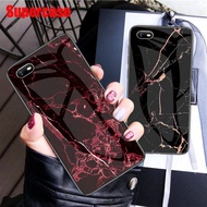 For OPPO Realme C2 3 Pro F11 Pro Reno R11s Plus Phone Case Marble Pattern Glass Luxury Soft Frame Ha