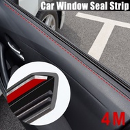 4M Universal Car Window Side Seal Strip Edge Rubber Waterproof Anti Noise Dust Trim Molding Strip Mo