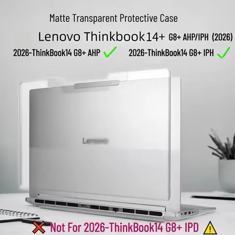 Frosted Protective Case for 2026 Lenovo Thinkbook 14 G8+ AHP/IPH Laptop Case Hard Transparent Shell 
