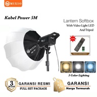 MIXIO - ZM-101 Lantern Softbox (25.5") with Lampu Video Light LED
