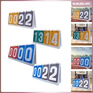 [BububuMY] 4- Flip Scoreboard, Large Scoreboard for Competition Games, Table Scoreboard for Basketba
