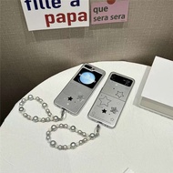 GANTUNGAN Silver Case Star Star 3D Diamond Bling Blink Unique With Chain Hanger hp Casing For Samsun