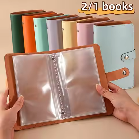 1/2 Piece Set PU Material Savings Wallet with 50 Inner Pages Can Hold 100 Notes Large Capacity Cash 