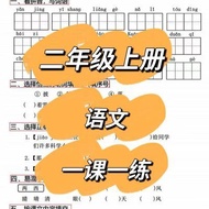 现货新二年级上册语文全册课内同步课本一课一练基础巩固练习每日一练6.21