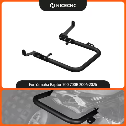 NICECNC For Yamaha Raptor 700 Raptor 700R SE 2006-2026 Rear Bumper Heavy-duty Q235 Carbon Steel ATV 