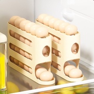 TEN Transparent Slide Eggs Storage Box Large Capacity Automatic Eggs Roller 4-layer Ladder Eggs Hold