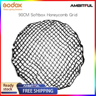 GODOX Portable p90l p90h 90cm 16 rods Deep Parabolic softbox ตารางรังผึ้ง