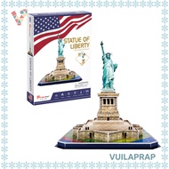 CubicFun C080h 3D Assembly Model – Statue of Liberty Architecture Expert | Architectural Puzzle Toy