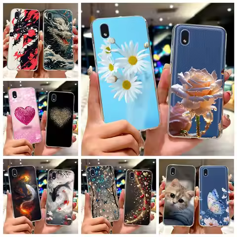 For Samsung Galaxy A01 Core Case SM-A013F Stylish Painted Cover Soft Slim Phone Case For Samsung A01