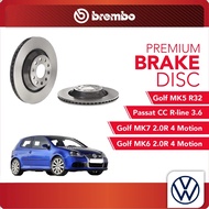 BREMBO Rear Discs (2pcs) - Volkswagen Golf MK5 R32,Golf MK6 2.0R 4 Motion,Golf MK7 2.0R 4 Motion,Pas