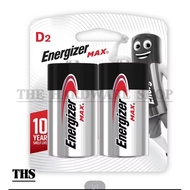 Energizer 2 Pack D Max Alkaline Batteries