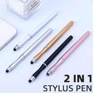 ปากกาสไตลัส2อิน1อเนกประสงค์สำหรับแท็บเล็ตโทรศัพท์ปากกาหน้าจอสัมผัสสำหรับ Apple pencil iPad Xiaomi Samsung Lenovo