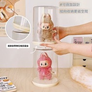Others - 適用於LABUBU展示盒 | 可旋轉盲盒展示架 | 收納單個拉布布手辦展示櫃 - 奶油黃單個裝【旋轉拉布布展示盒】免安裝開箱即用