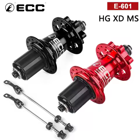 ECC E601 MTB Bicycle Hub 32H - Aluminum Alloy 6 Claw 36 Teeth 4 Bearings Ultra Lubricant J-Spoke Fre