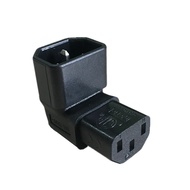 Right Angled IEC Convert Adapter, Down Angled IEC 320 C14 to C13 for TV Wall C13 TO C14