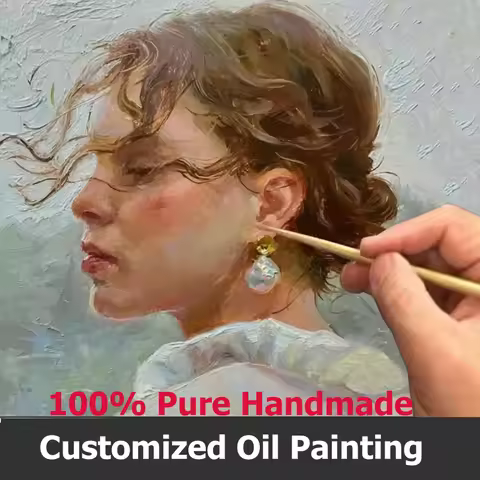 Custom Pictures on the Wall Painting High Quality Handmade Oil Painting on Canvas for Home Decor Liv