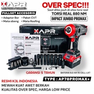 MESIN APR JAPAN AP78PROMAX 1850NM Cordless Impact Wrench 1 Battery 99V Car Motorcycle Bolt Remover M