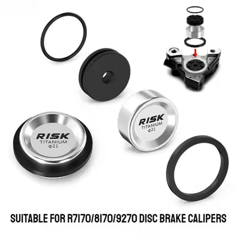 Titanium Alloy Brake Caliper Piston for Shimano R7170 R8170 R9270 Hydraulic Disc Brake Anodized Upgr