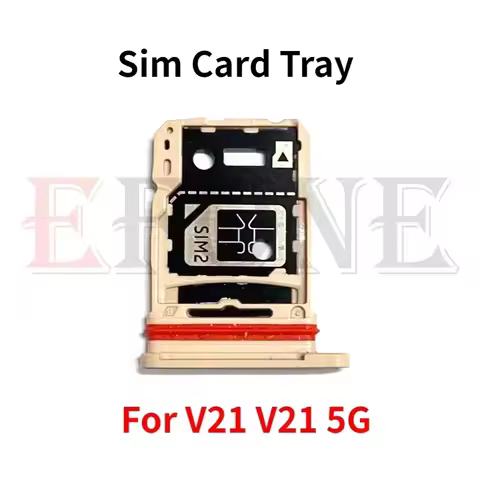 10Pcs For Vivo V21 V21s V21e 4G 5G SIM Card Tray Slot Holder Adapter Socket Repair Parts
