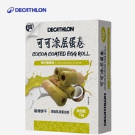 Decathlon Cocoa Coated Egg Roll Snack Lemon Coconut Flavored Milk Chocolate Whey Protein Bar 72g Box