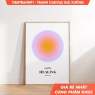 Wall paintings, Healing Frequency, Aura Poster, Gradient Wall Art, Spiritual, Positive Affirmation, 