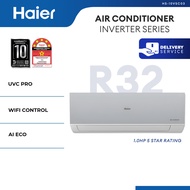 [FREE 2 GIFT] Haier R32 VSC Series 1.0HP/1.5HP/2.0HP Premium 5 Star Inverter Air Conditioner HS-10VS
