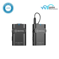 BOYA BY-WM4 Pro K1 / K2 (Dual Transmitters+One Receiver) 2.4G Wireless Microphone System with Hard Case Compatible with DSLR Camera Camcorder Smartphone PC Tablet Sound Audio Recorder