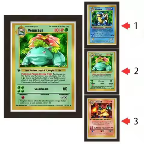 Pokemon 3D Lenticular Poster Charizard/Blastoise/Venusaur Anime Gradient Stylish Decoration Gift Col