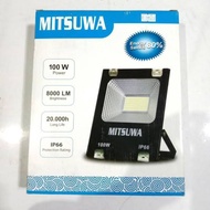 CAHAYA PUTIH Mitsuwa LED Spotlight 100 Watt White Light IP66 8000 Lumen