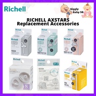 RICHELL AXSTARS Replacements Accessories (Straw / Cap / Gasket)