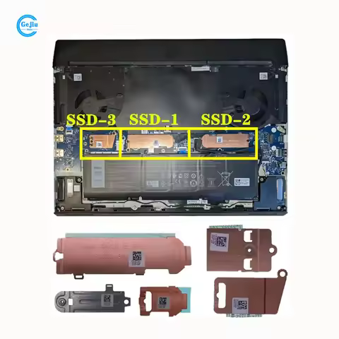 New Original Laptop M.2 2230 2280 SSD Bracket Heatsink Plate For Dell Alienware M15 R3 R4 M17 R3 R4 
