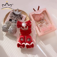 3Pcs/Set Lace Flower Baby Girl Headband Socks Set Crown Bows Newborn Hair Band Floor Socks Photo Pro