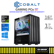 Cobalt Gaming Desktop PC IT01 - Intel i5-14400F - RTX 3050 8GB - 16GB DDR5 RAM - 1TB SSD (2Yrs Pickup)