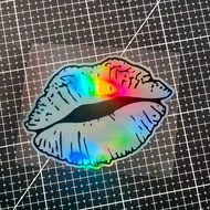 "Lip Kiss Car Sticker Waterproof Vinyl Decal for Bumper Window Tank Helmet Motorcycle DIY Body Decor