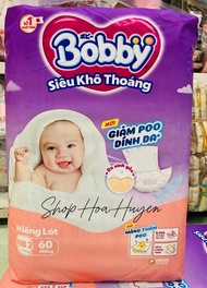 Tã Miếng Lót Bobby dành cho bé sơ sinh NB1*108 miếng NB1*64 miếng NB2 *60 miếng / Bĩm dán Bobby sơ s