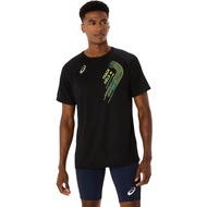 ASICS : 2091A747.001 TRACK GRAPHIC SHORT SLEEVE TOP MEN CPS ผู้ชาย เสื้อคอกลม ของแท้  PERFORMANCE BL