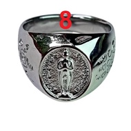 แหวน ไอ้ไข่ วัดเจดีย์ รับประกันสแตนเลสแท้18K หนัก1บาท ไม่ลอกไม่ดำใส่ยาวๆไป มี5เบอให้เลือก 7 8 9 10